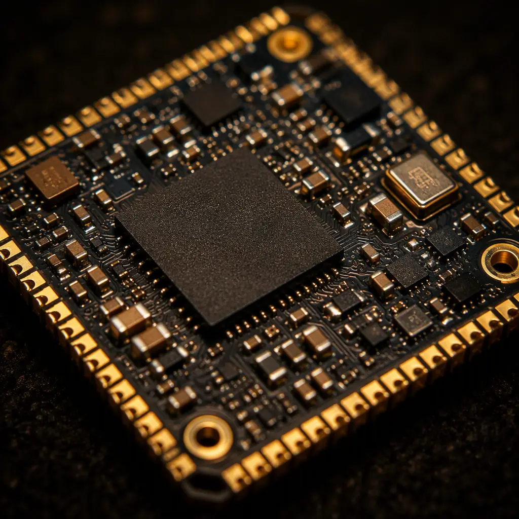 Power integrity layout with decoupling capacitors near the UWB transceiver