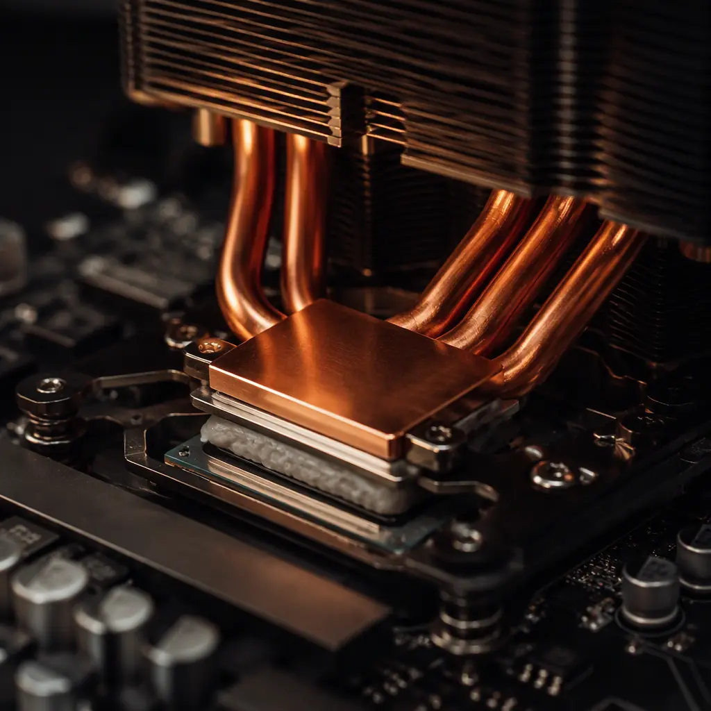 Thermal management assembly with heat pipes and finned heatsink over a LiDAR processor