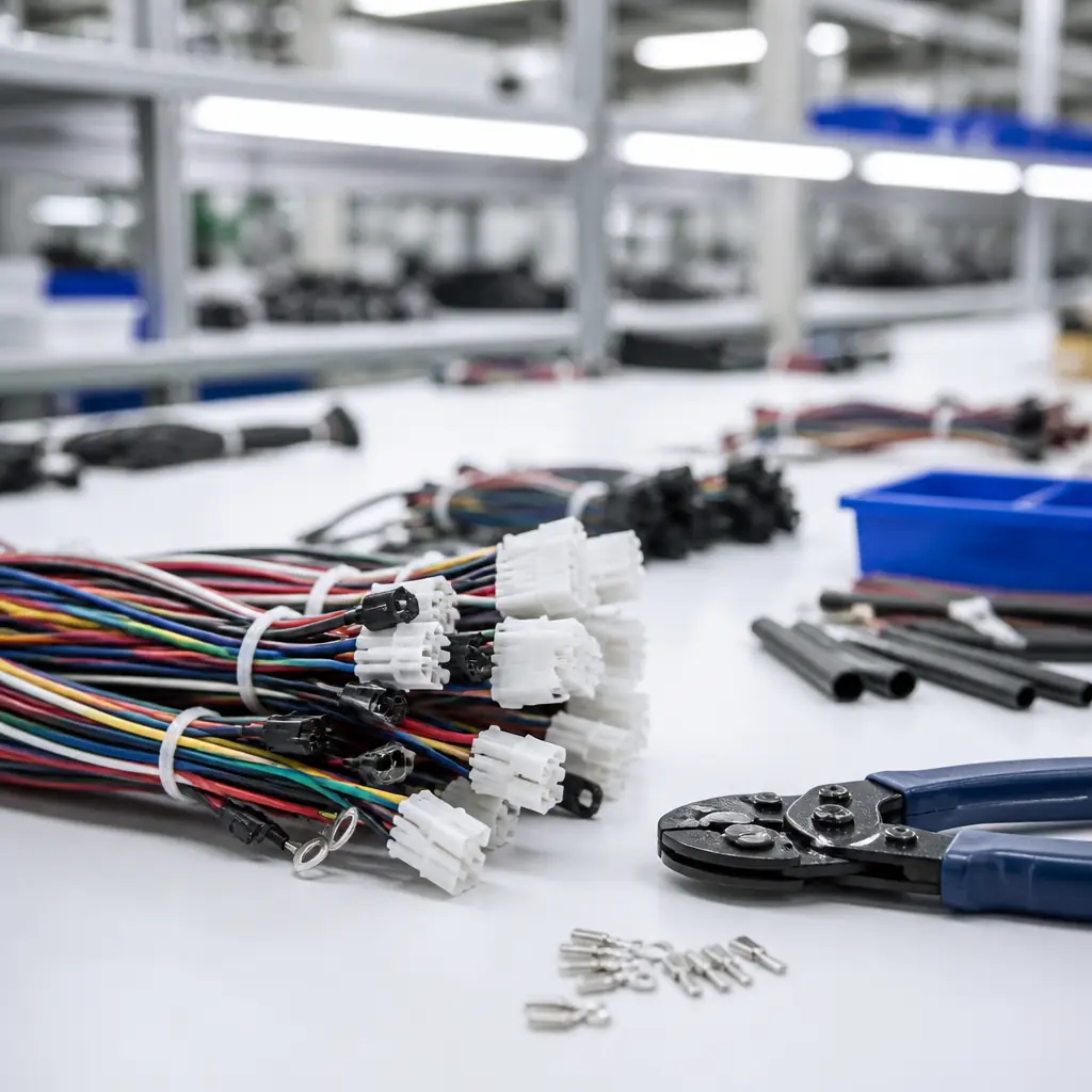 Cable harness integration with PCB assembly