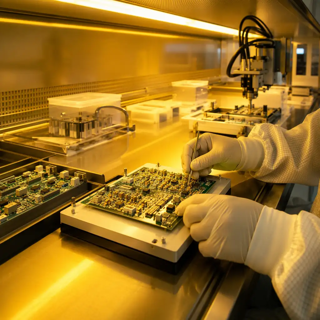 Class 100K cleanroom for medical device PCB assembly