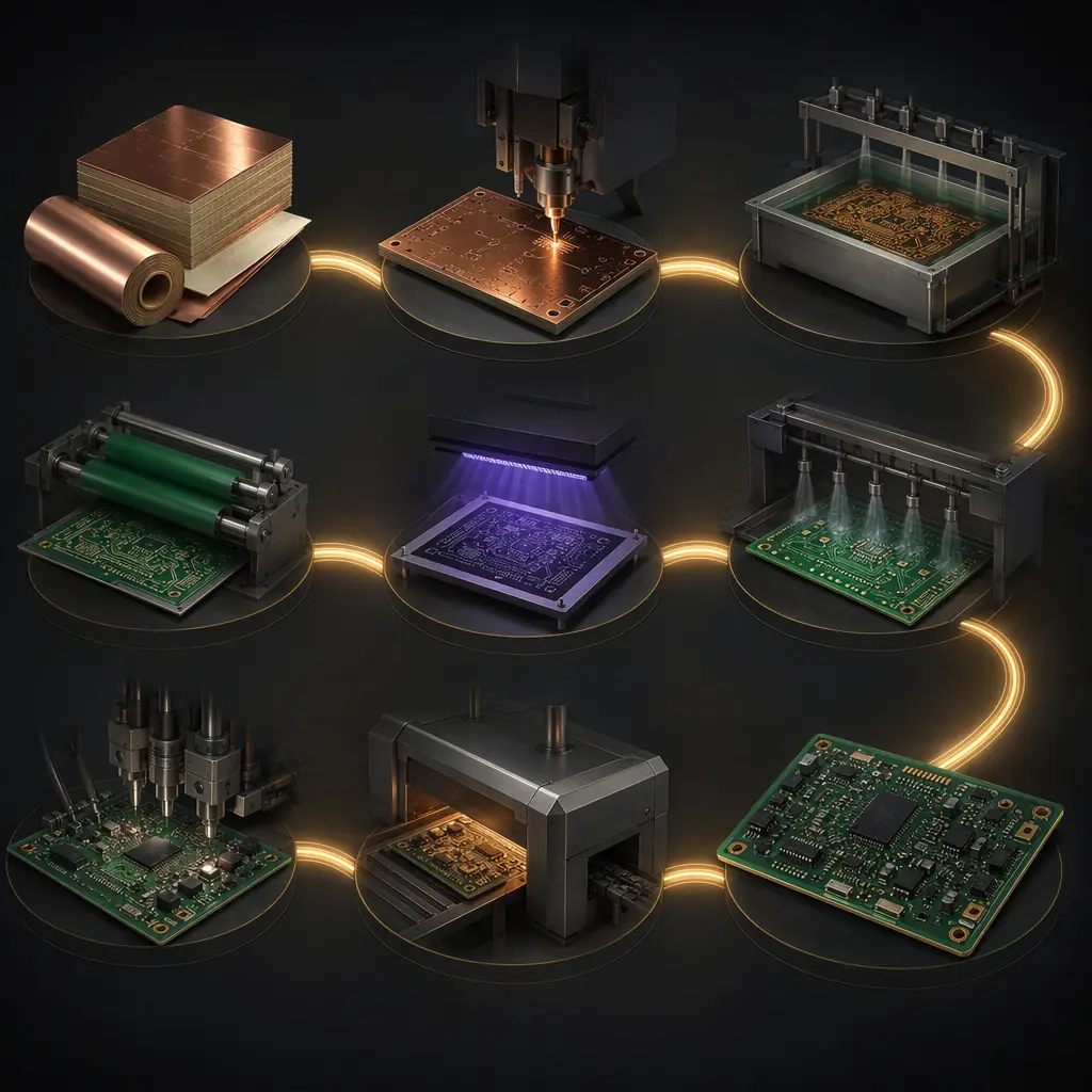 PCB manufacturing fabrication process