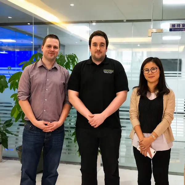 Wearable Technologies client team at Huaxing reception